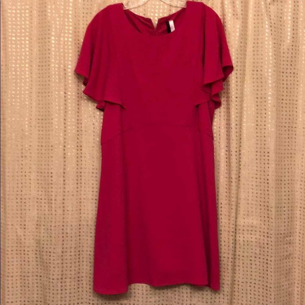 Hot pink dress